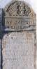 Below: Tombstone of Chay Sarah daughter of Ari Yehuda who died 14th Shevet 5645